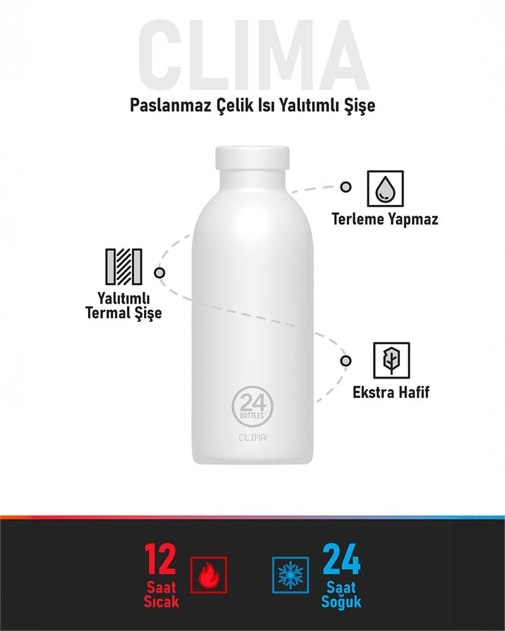 24Bottles Clima Bottle Midnight Sun Paslanmaz Çelik Termos 500 ml Renkli