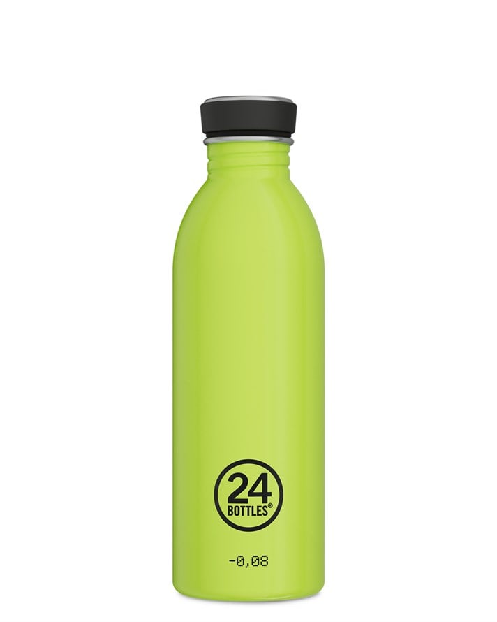 24Bottles Urban Bottle REactive Yellow/Green Paslanmaz Çelik Renk Değiştiren Su Şişesi 500 ml Sarı