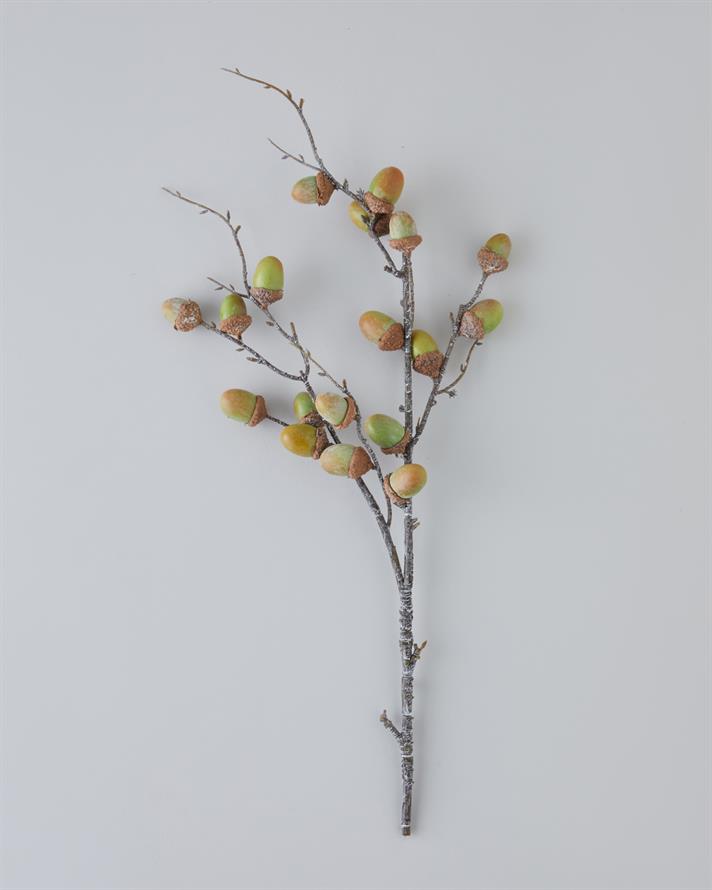 Acorn Branch Tek Dal Yapay Çiçek 76 cm Yeşil