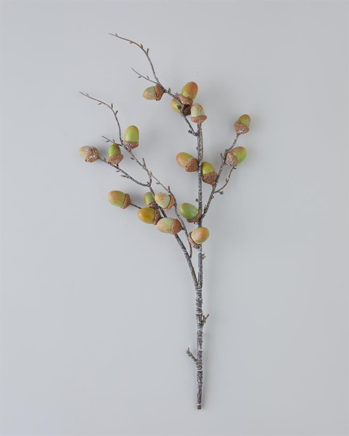 Acorn Branch Tek Dal Yapay Çiçek 76 cm Yeşil