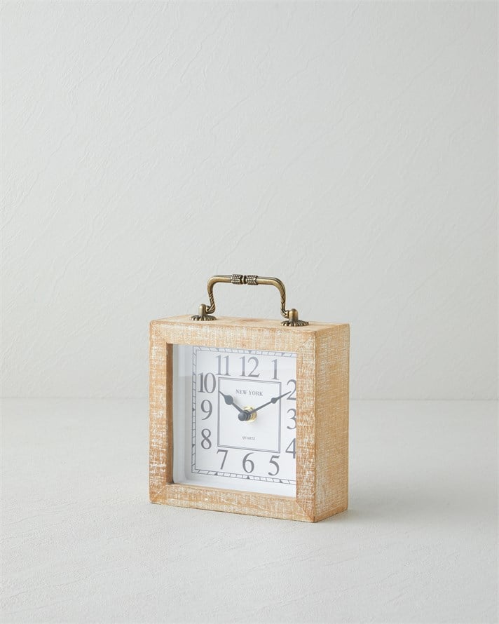 Adalia Mdf Masa Saati 15x17x5,5 cm Naturel