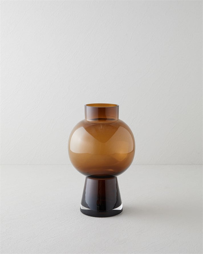 Adara Cam Vazo 27 cm Amber