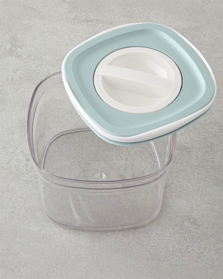 Adly 3 Parça Saklama Kabı 700 ml – 1,4 L – 2 L Yeşil-Krem