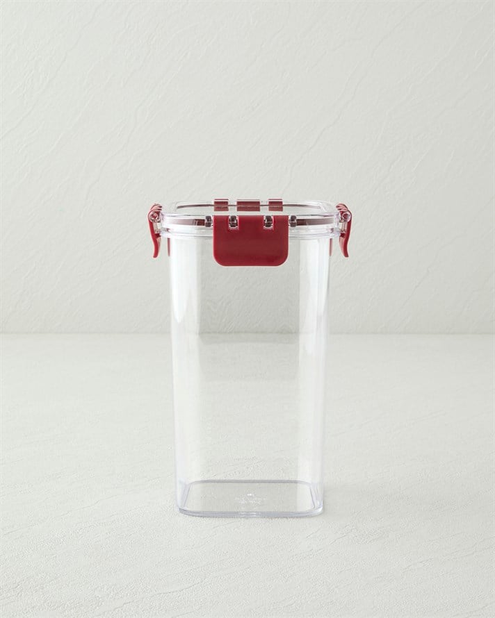 Ador Plastik Kavanoz 1400 ml Bordo