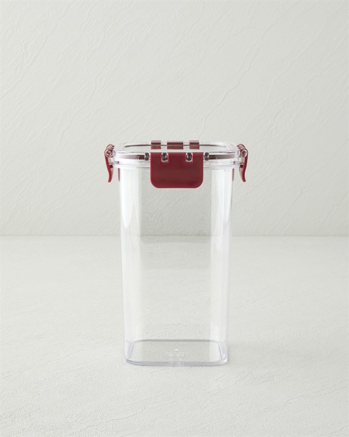 Ador Plastik Kavanoz 1400 ml Bordo