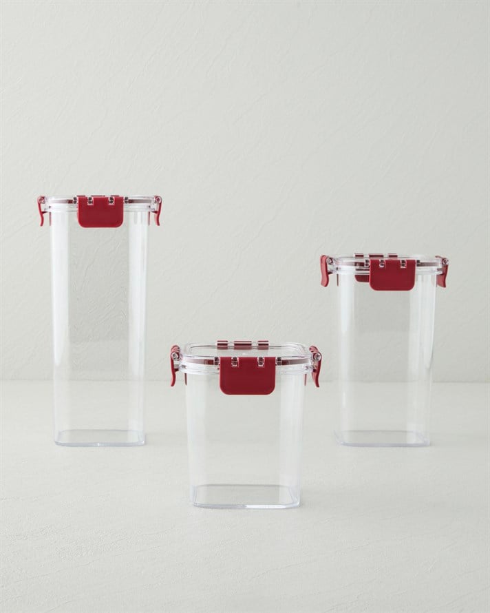 Ador Kavanoz 1400 ml Bordo