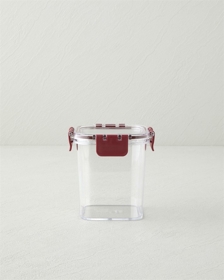 Ador Plastik Kavanoz 850 ml Bordo