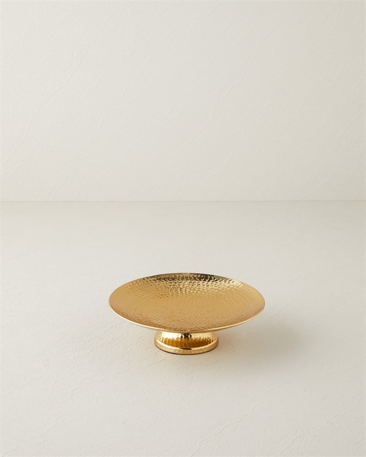 Adora Metal Dekoratif Tepsi 20x20x5,5 cm Gold