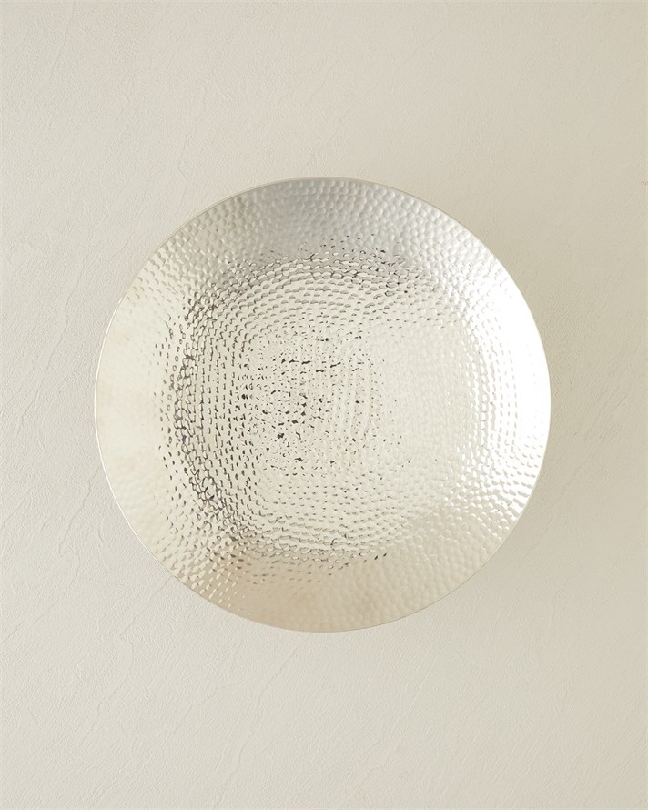 Adora Metal Dekoratif Tepsi 28,5x28,5x9 cm Silver