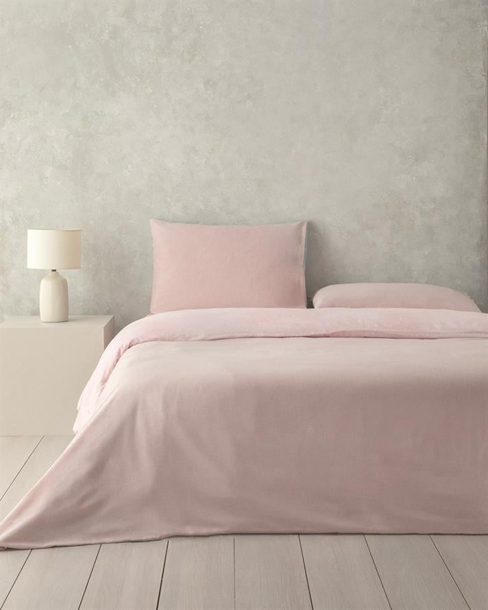 Afterglow Dijital Baskılı Pamuklu Çift Kişilik Çarşaflı Nevresim Takımı 200x220 cm Açık Seledon