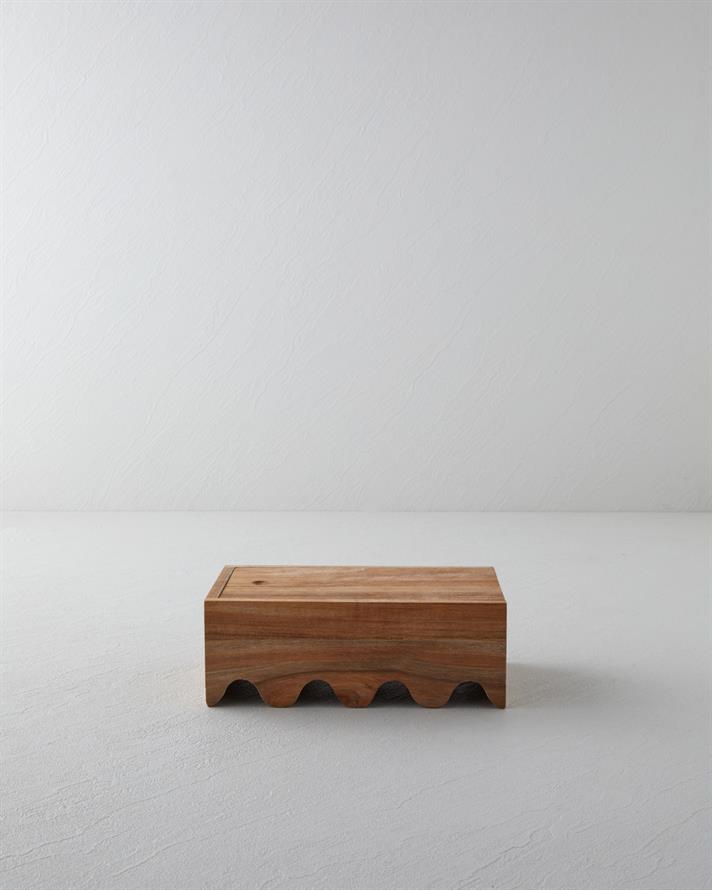 Akasya Dekoratif Kutu 25x15 cm Koyu Kahverengi