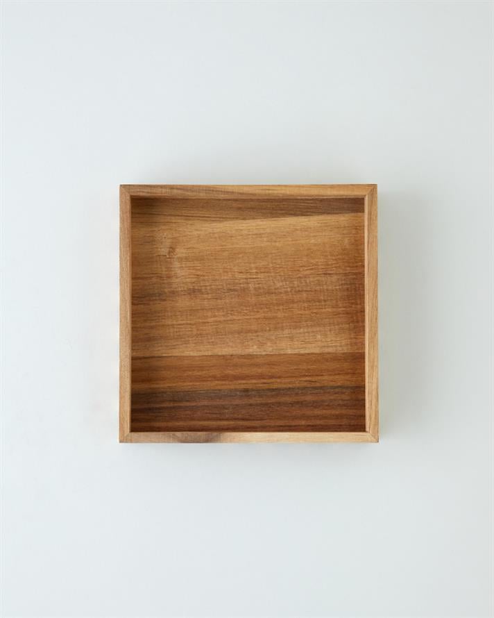 Akasya Dekoratif Tepsi Koyu Kahverengi