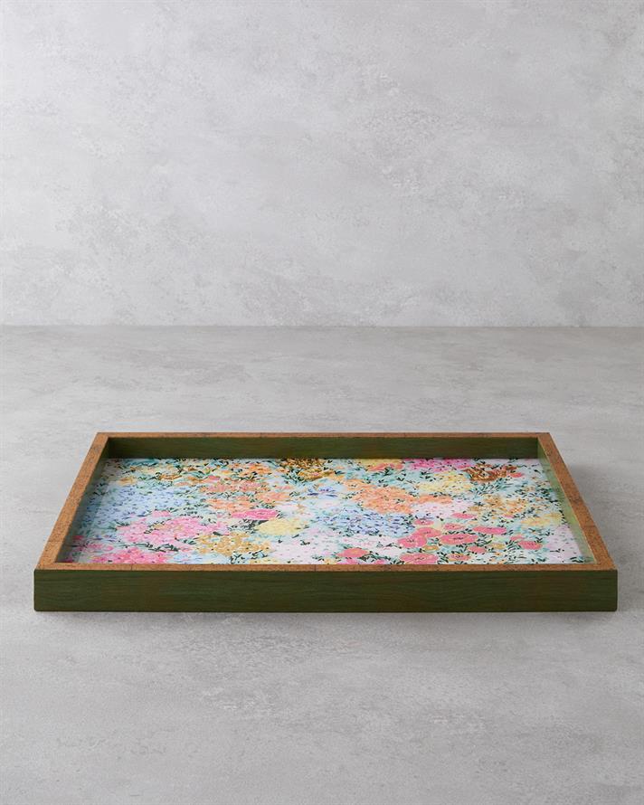 Akuante Dekoratif Tepsi 30x42 cm Multicolor