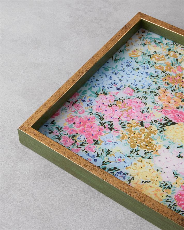 Akuante Dekoratif Tepsi 30x42 cm Multicolor