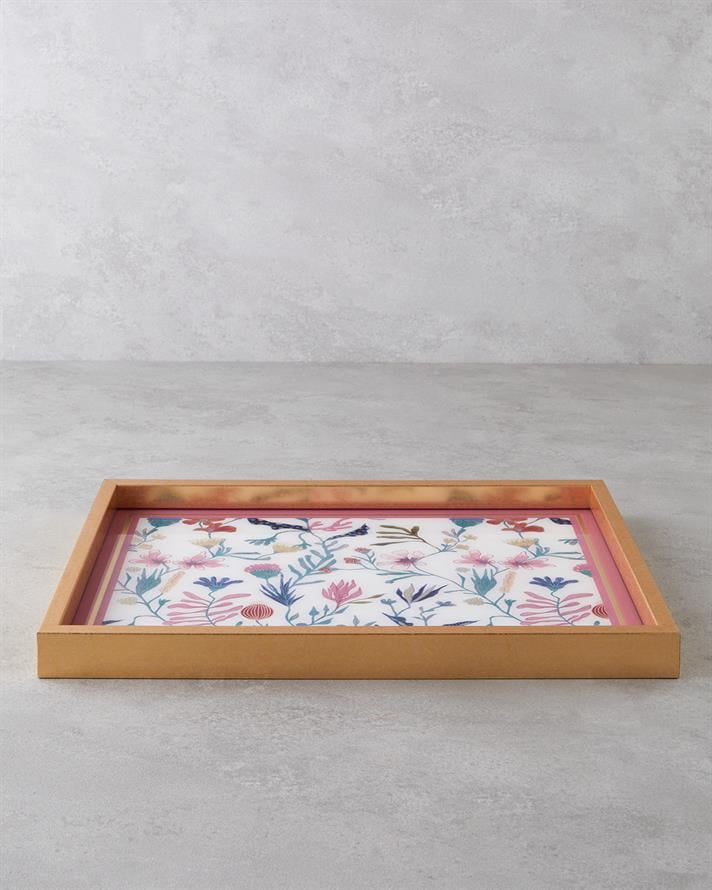 Alan Dekoratif Tepsi 30x42 cm Multicolor