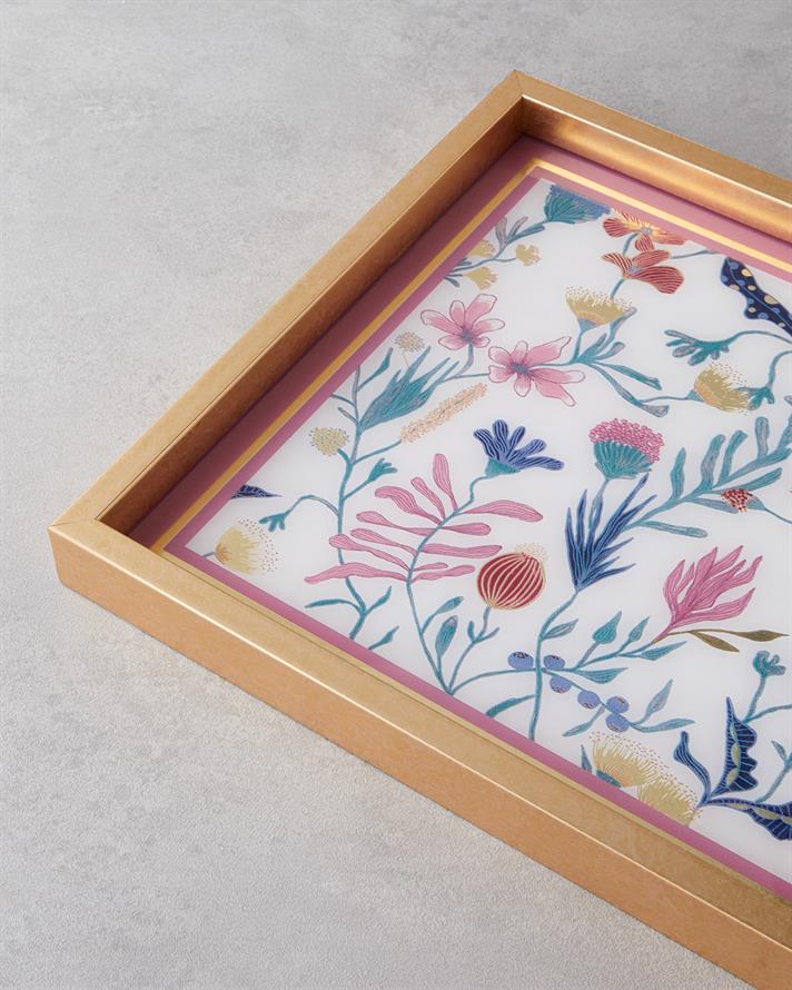 Alan Dekoratif Tepsi 30x42 cm Multicolor