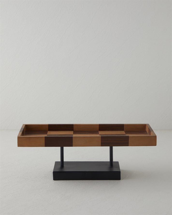 Alena Mdf Dekoratif 40x14 cm Kahverengi