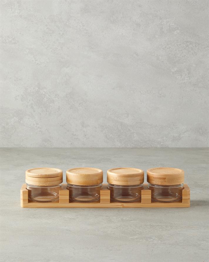 Alina Cam 4lü Baharatlik Şeffaf