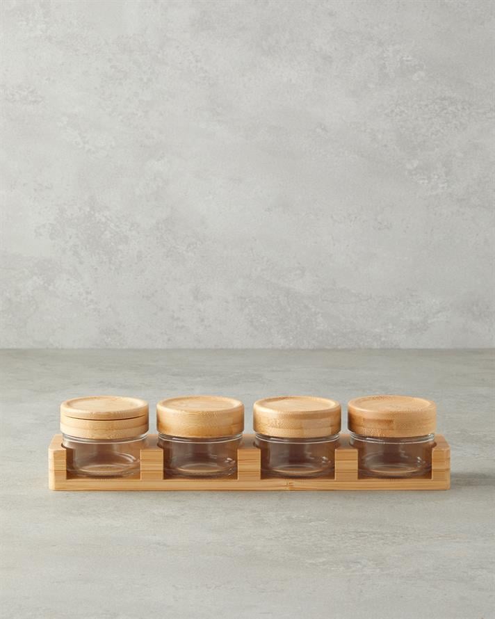 Alina Cam 4lü Baharatlik Şeffaf