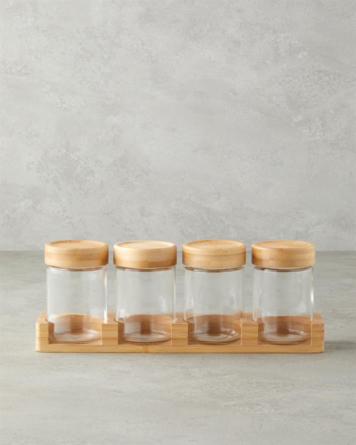 Alina Cam 4lü Baharatlik Şeffaf