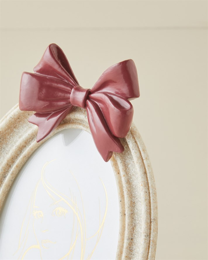 Alita Polyresin Çerçeve 10x15 cm Bej – Bordo
