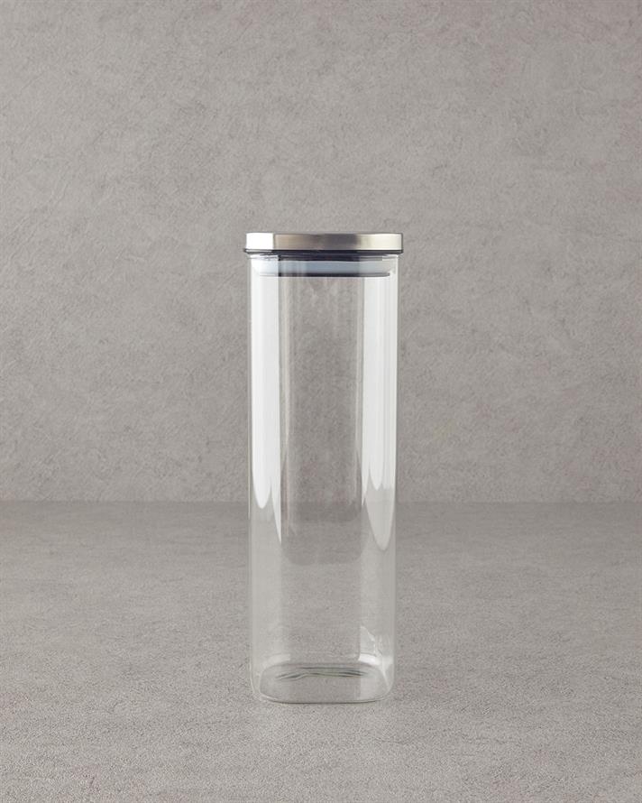 All Fresh Square Borosilikat Erzak Kabı Şeffaf