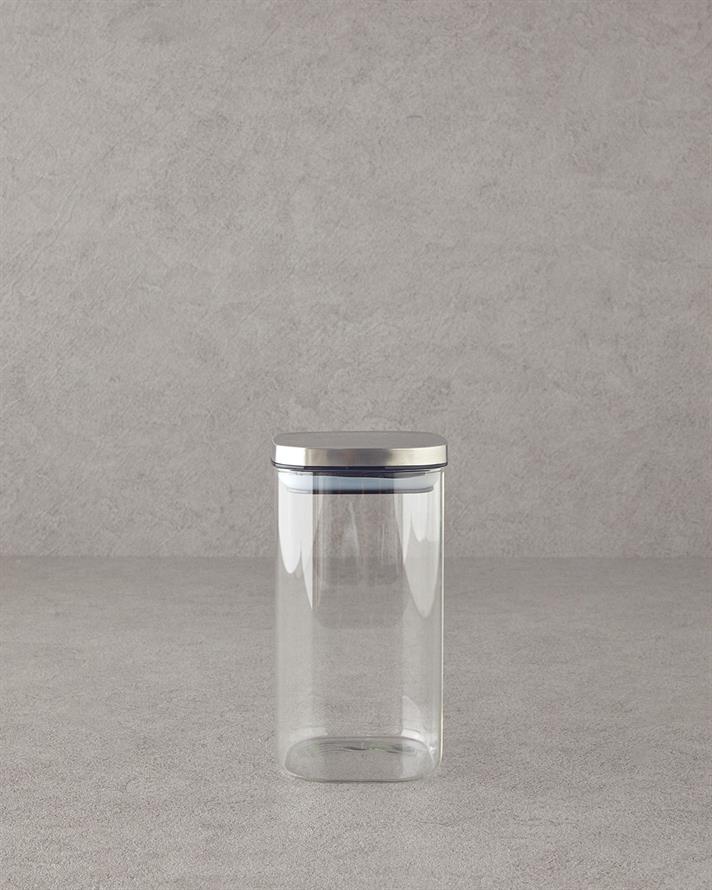 All Fresh Square Borosilikat Erzak Kabı Şeffaf