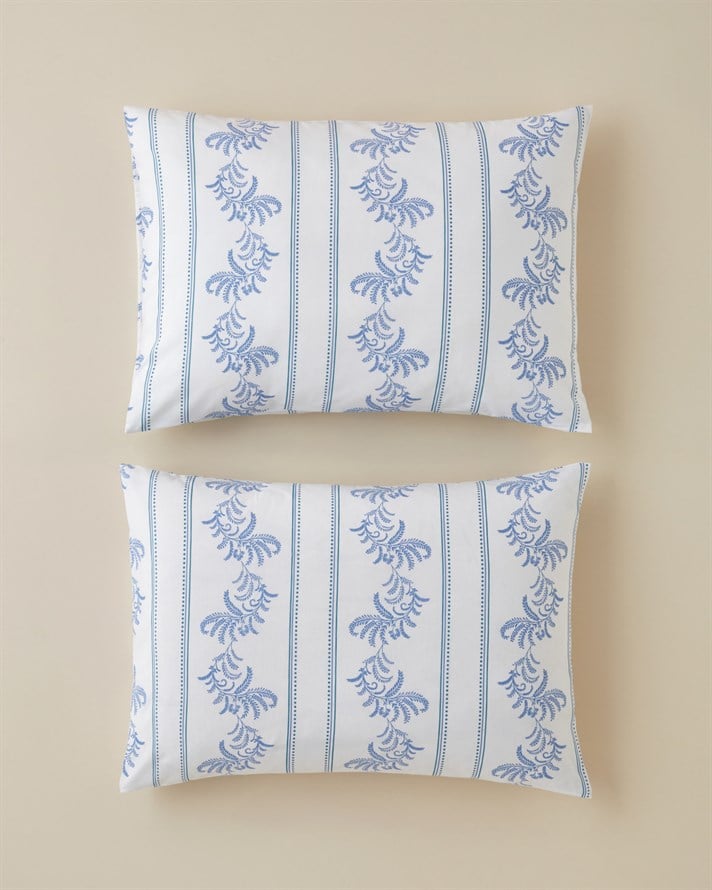 Allure Kolay Ütülenir 2li Yastık Kılıfı 50x70 cm Mavi