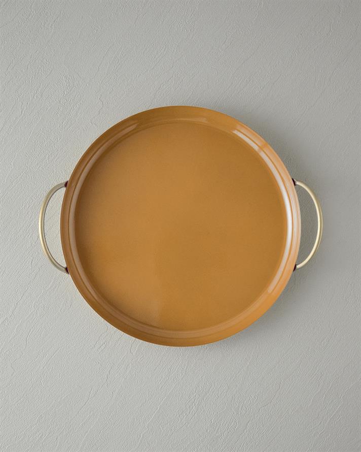 Aloha Metal Dekoratif Tepsi Turuncu