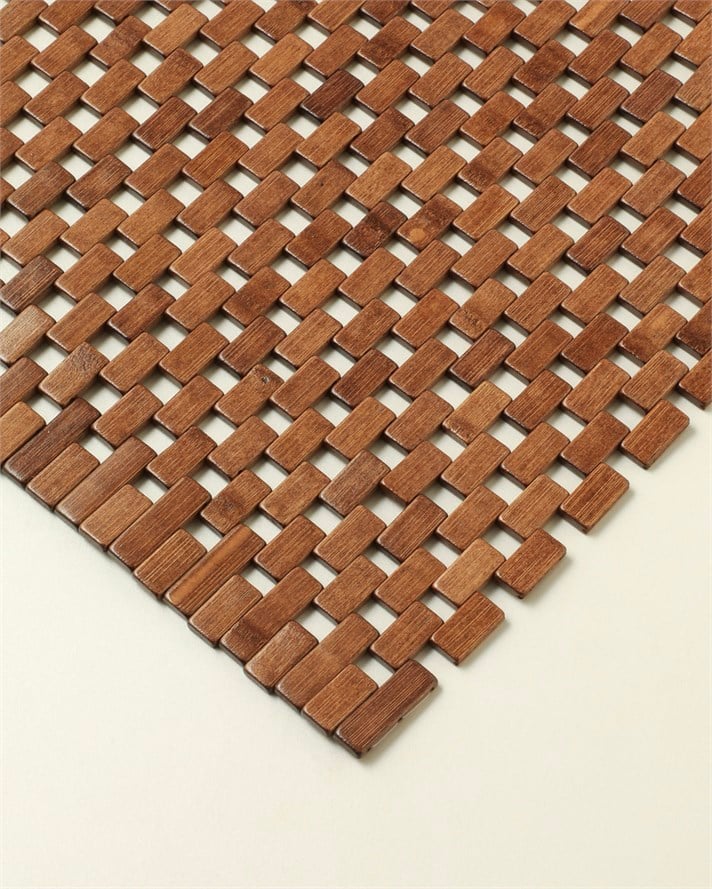 Aluna Bambu Duş Kaydırmazı 70x130 cm Kahve