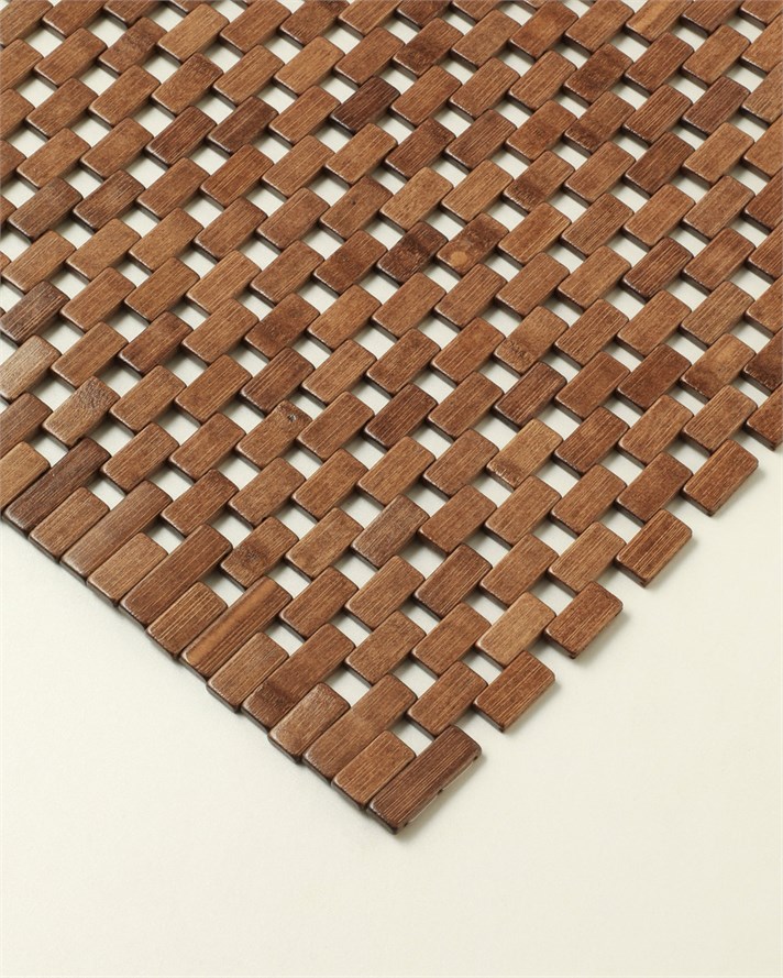 Aluna Bambu Duş Kaydırmazı 70x130 cm Kahve