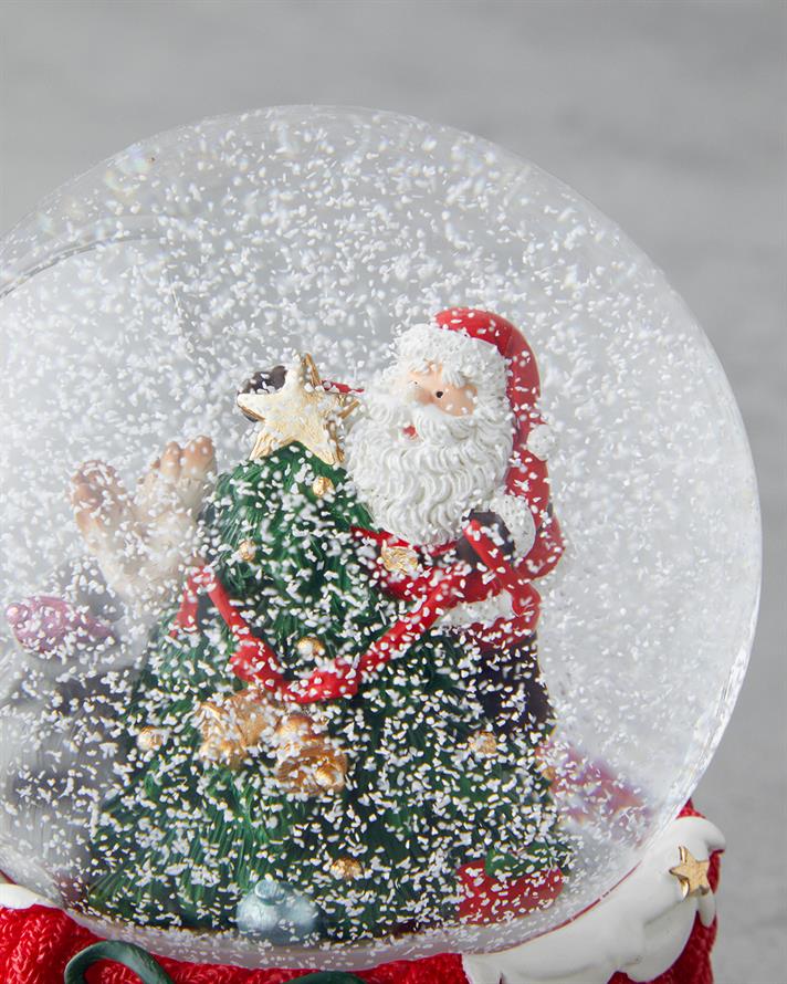 Alvena Yılbaşı Kar Küresi 14,5 cm Kırmızı