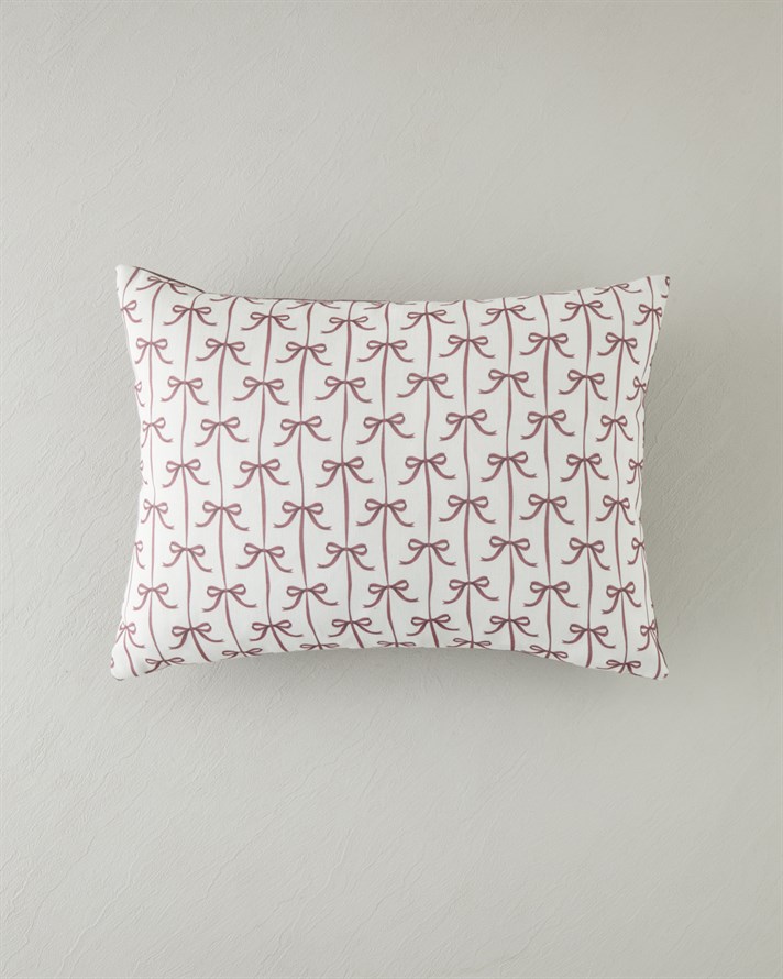 Amaris Dolgulu Kırlent 35x50 cm Kırmızı - Bej