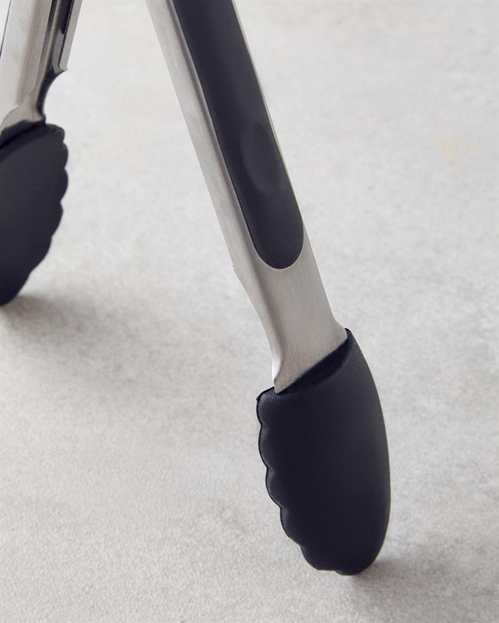 Amity Paslanmaz Çelik Maşa 26 cm Siyah