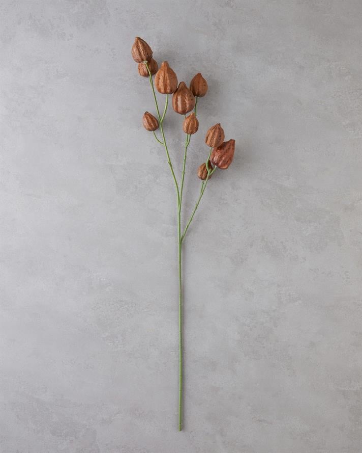 Andre Tek Dal Yapay Çiçek 80 cm Kahve