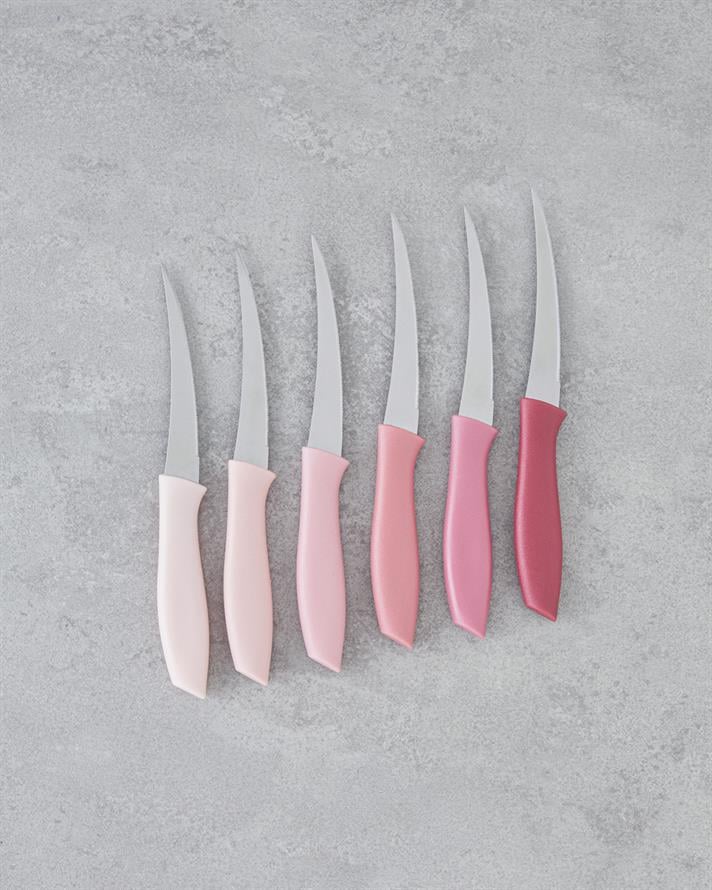 Angelina Çelik 6lı Bıçak 19,5 cm Pembe