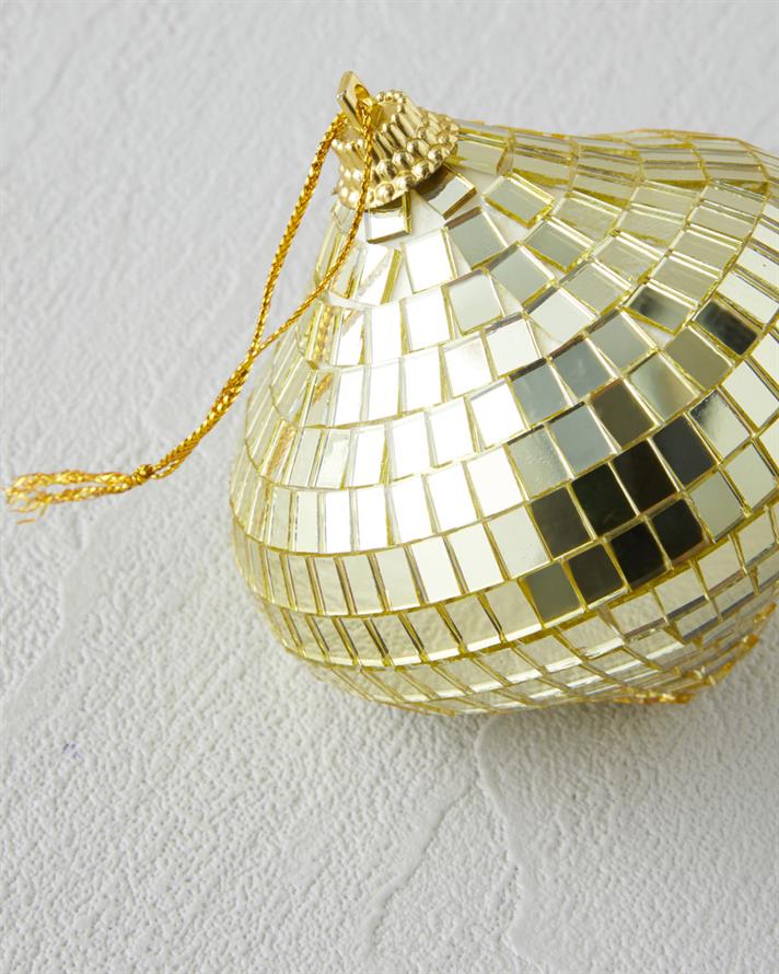 Anica Yılbaşı Ağaç Süsü 7 cm Gold