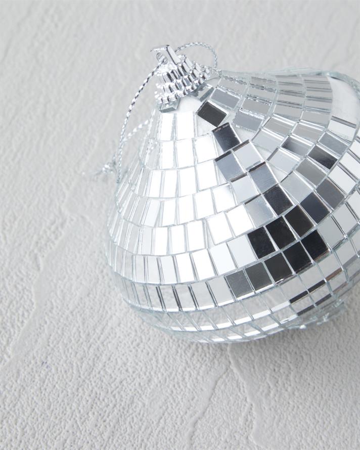 Anica Yılbaşı Ağaç Süsü 7 cm Silver