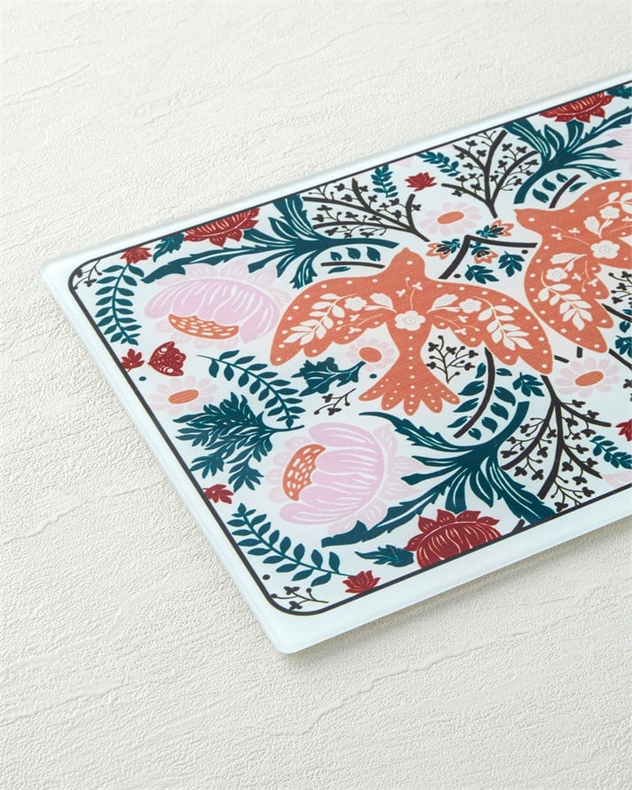 Animal Wild Cam Kesme Tahtası 20x30 cm Pembe