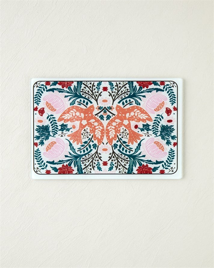 Animal Wild Cam Kesme Tahtası 20x30 cm Pembe