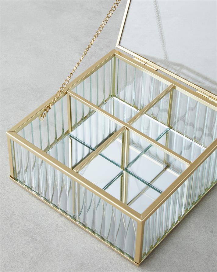 Anissa Takı Kutusu 16x16x6 cm Gold