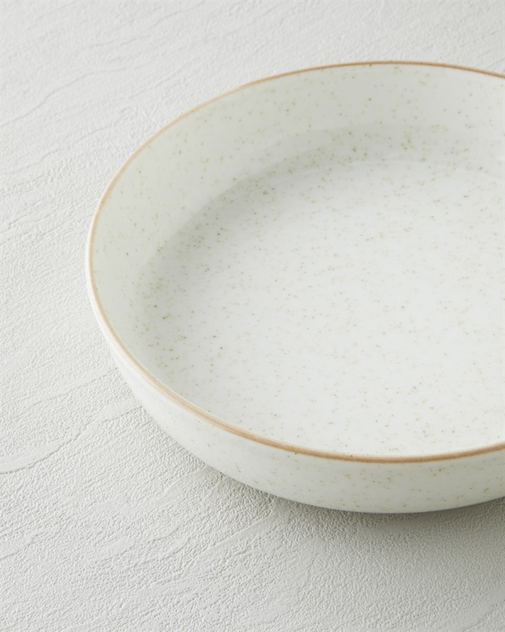 Antiquelle Porselen Çukur Tabak 20 cm Krem