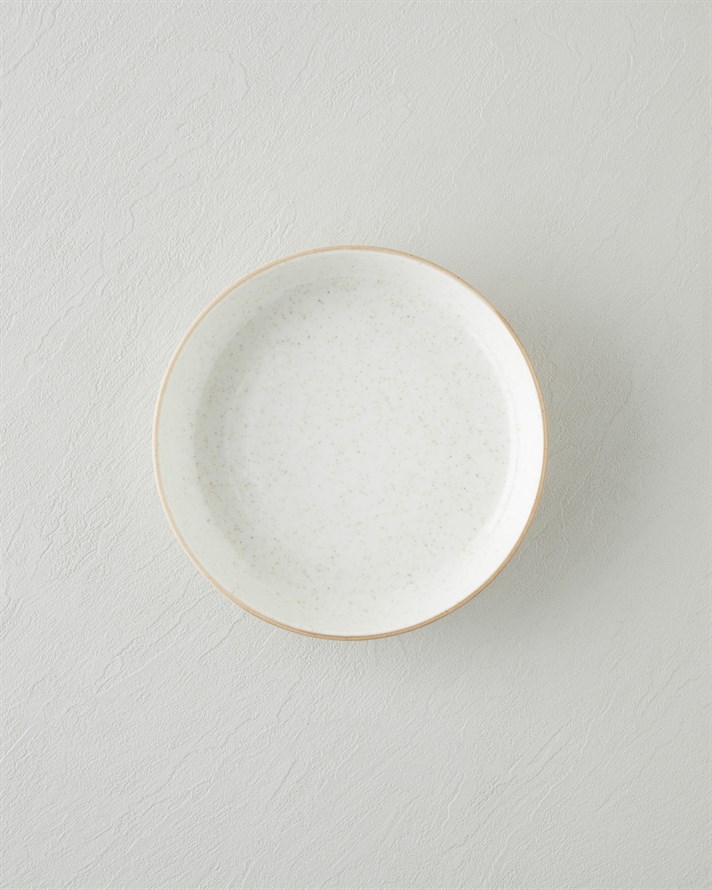 Antiquelle Porselen Çukur Tabak 20 cm Krem