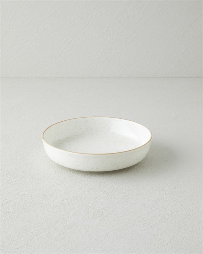 Antiquelle Porselen Çukur Tabak 20 cm Krem