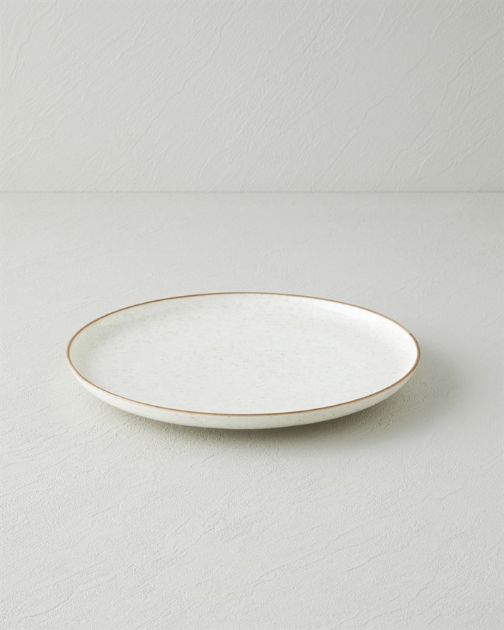 Antiquelle Porselen Servis Tabağı 25 cm Krem