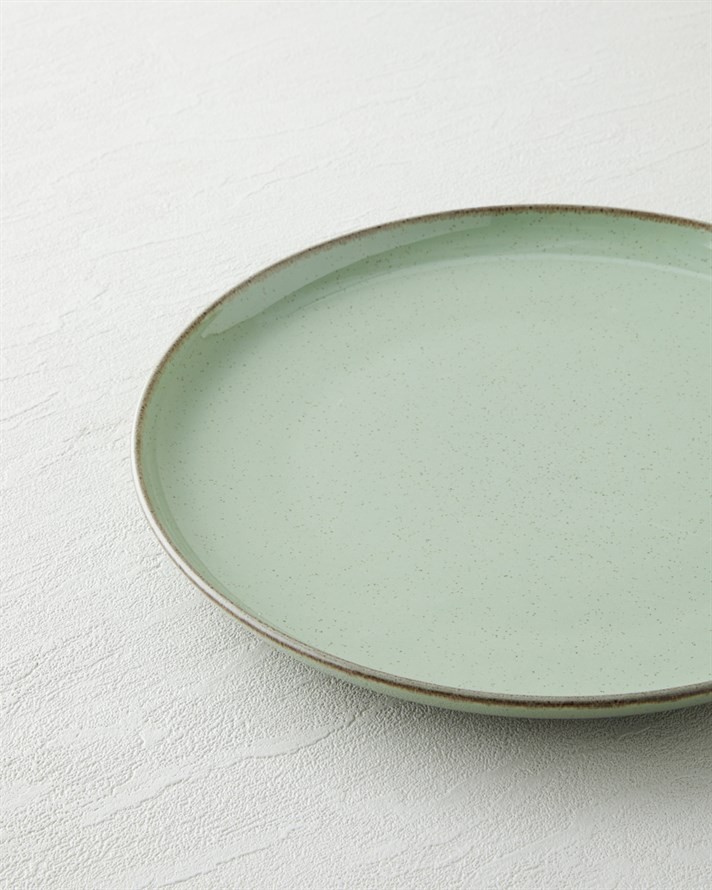 Antiquelle Porselen Servis Tabağı 25 cm Yeşil