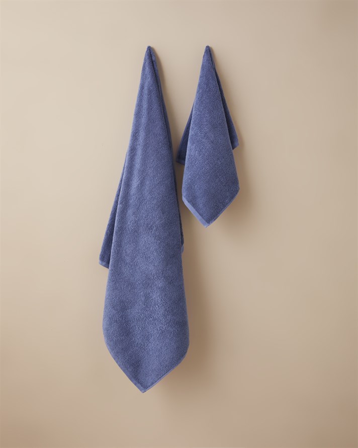 Aqua Pamuk Banyo Havlusu 90x150 cm Lacivert