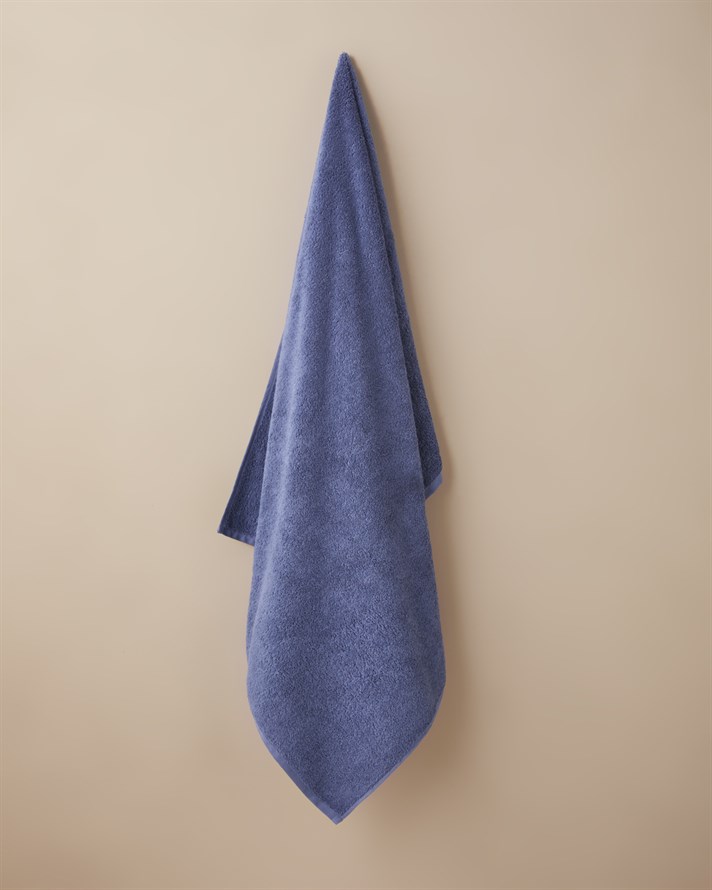 Aqua Pamuk Banyo Havlusu 90x150 cm Lacivert