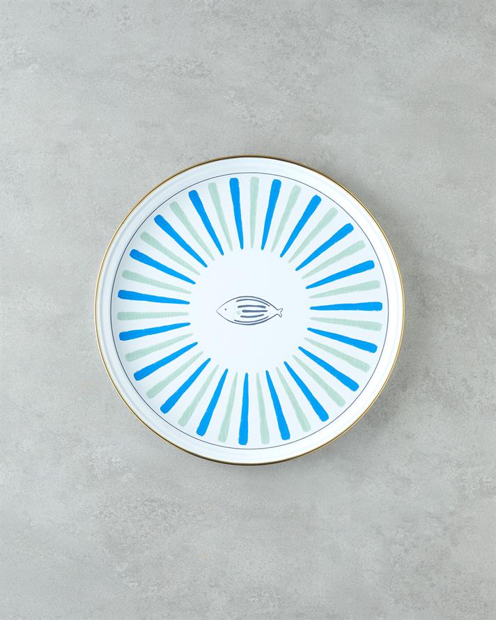 Aqualuna Emaye Tepsi 31 cm Mavi