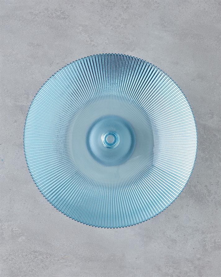 Aqualuxe Cam Sunumluk 30 cm Mavi